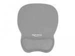 DeLOCK Ergonomisches Mauspad mit Handballenauflage 245 x 206 mm - grau