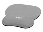 DeLOCK Ergonomisches Mauspad mit Handballenauflage 245 x 206 mm - grau