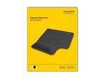 DeLOCK Ergonomisches Mauspad mit Gel Handballenauflage - Linkshänder, schwarz