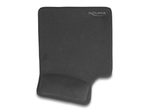 DeLOCK Ergonomisches Mauspad mit Gel Handballenauflage - Linkshänder, schwarz