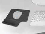 DeLOCK Ergonomisches Mauspad mit Gel Handballenauflage - Linkshänder, schwarz