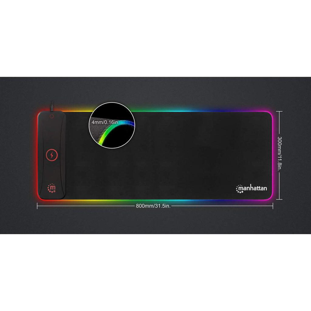 Manhattan RGB LED Gaming-Mauspad - XXL - Schwarz