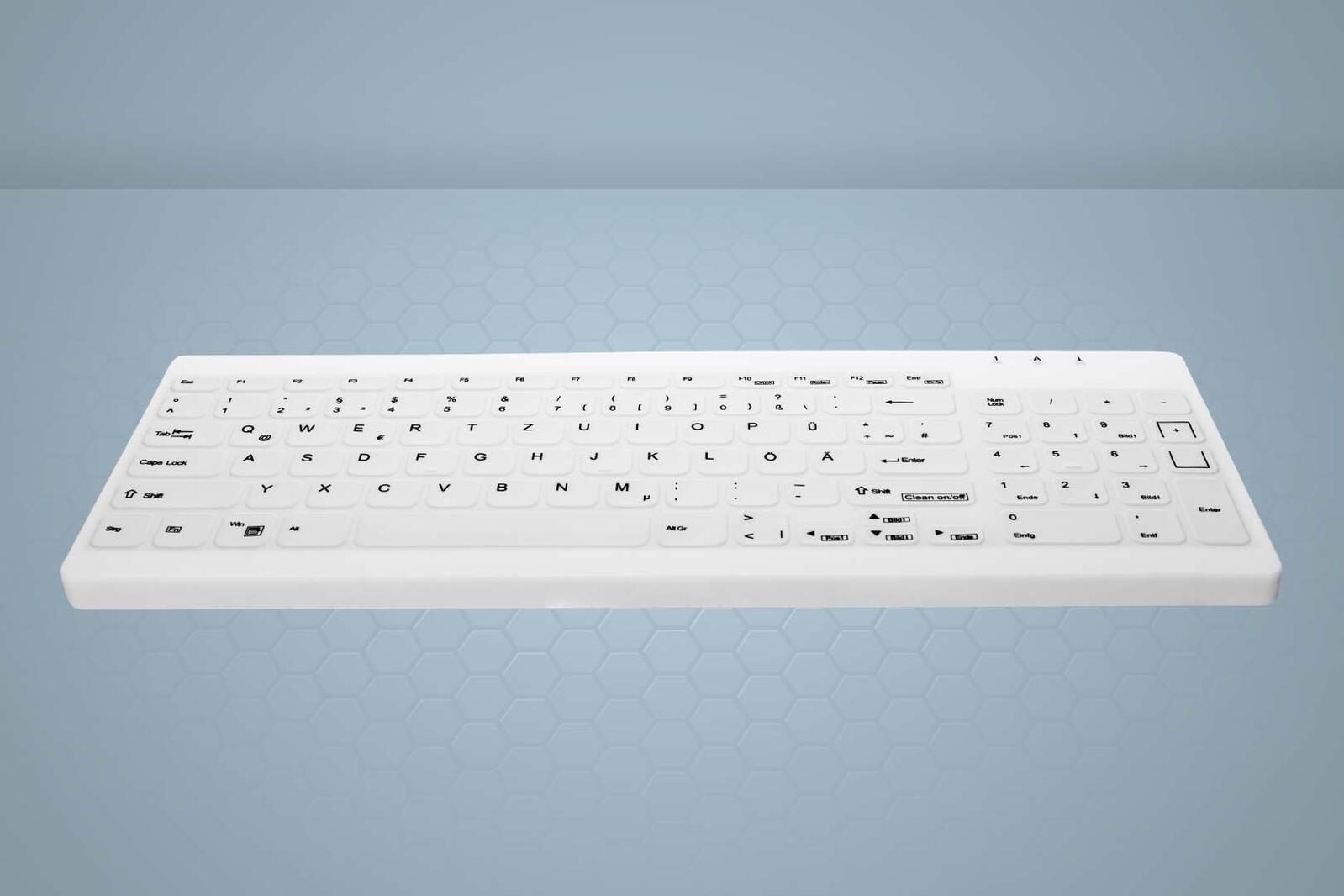 Active Key AK-C7012 Hygiene Tastatur - Deutsch - Weiß