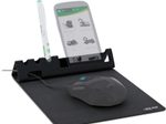 InLine Multifunktions-Mauspad mit Handy und Stifthalter, schwarz, faltbar
