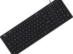 KeySonic KSK-6031INEL kabelgebundene Hygienetastatur - QWERTZ DE - schwarz