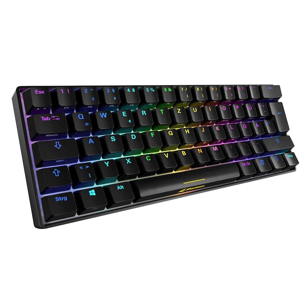 Sharkoon SKILLER SGK50 S4 Gaming Tastatur bk Kailh Red - DE Layout, Schwarz