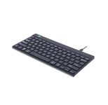 R-Go Tools Compact Break kabelgebundene Tastatur - QWERTY US - schwarz