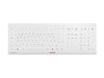 CHERRY Stream Protect kabellose Tastatur - Deutsch - Weiß