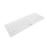 CHERRY Stream Protect kabellose Tastatur - Deutsch - Weiß