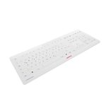 CHERRY Stream Protect kabellose Tastatur - Deutsch - Weiß