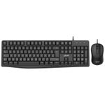 InLine Basic Desktop II, kabelgebundenes Tastatur-Maus Set, schwarz