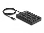DeLOCK Nummernblock 19 Tasten - USB-C - Schwarz