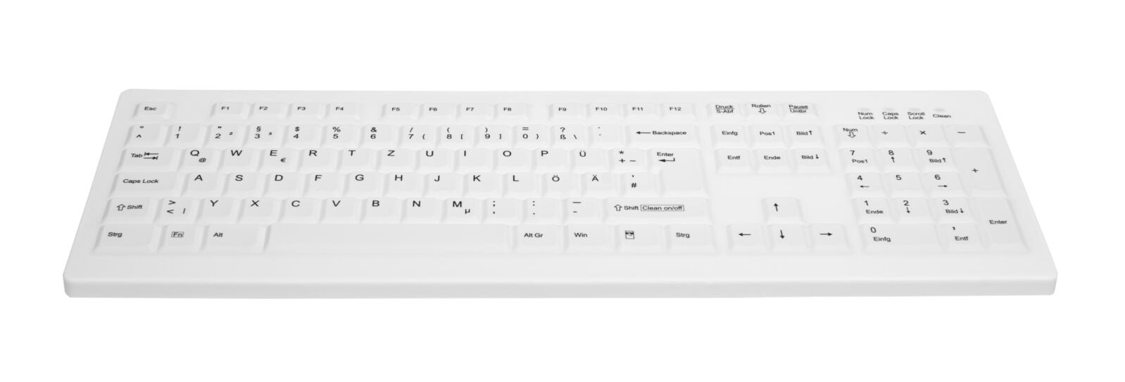 Active Key MedicalKey AK-C8100 kabellose Tastatur - QWERTZ Deutsch - Weiß
