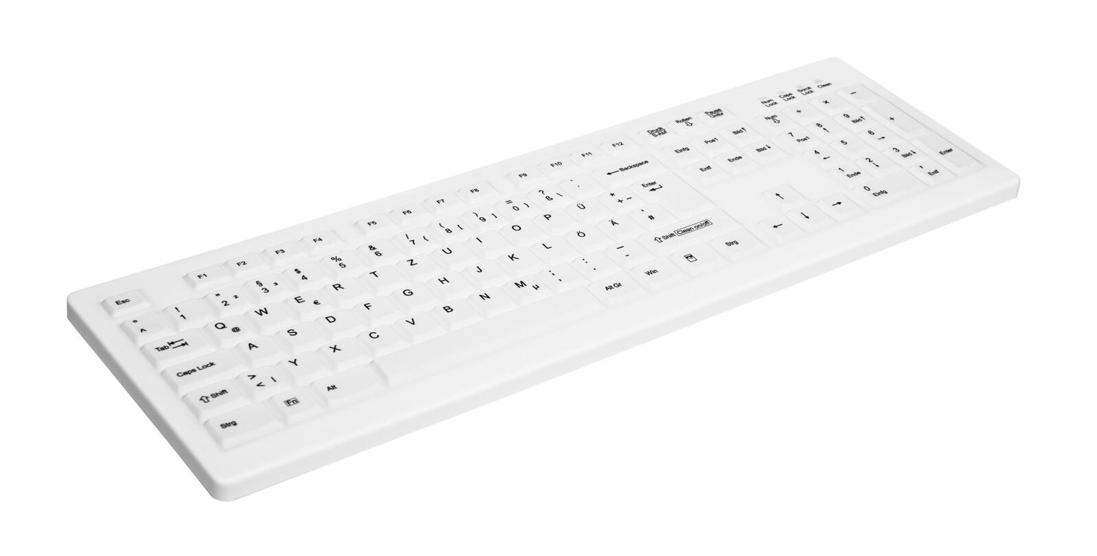 Active Key MedicalKey AK-C8100 kabellose Tastatur - QWERTZ Deutsch - Weiß