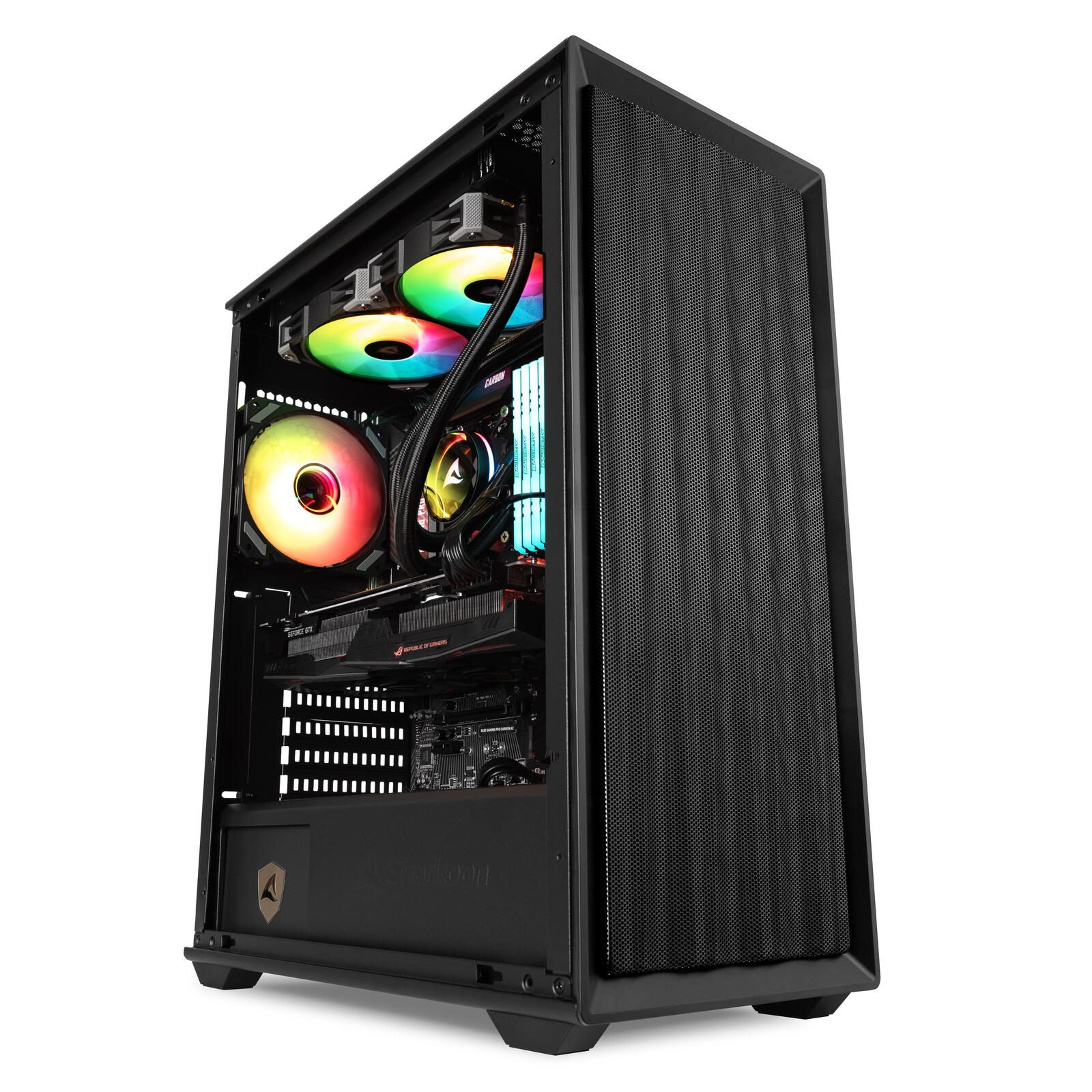 Sharkoon PC Gehäuse VK3 RGB Black ATX schwarz
