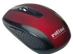 ROLINE kabellose Maus, Schwarz/Rot