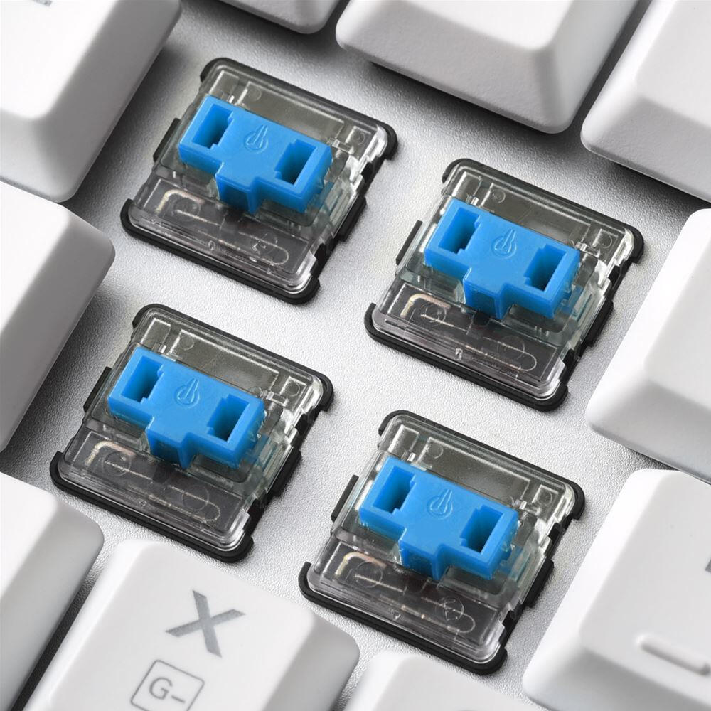 Sharkoon PureWriter TKL RGB Blue Tastatur - DE-Layout, Weiß