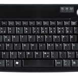 Active Key AK-440-TU USB Mini-Tastatur mit integriertem Mini-Trackball Schwarz