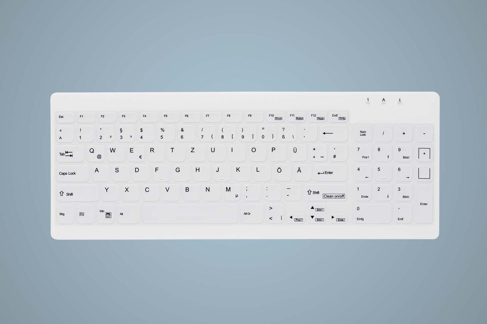 Active Key AK-C7012 Hygiene Tastatur - Deutsch - Weiß