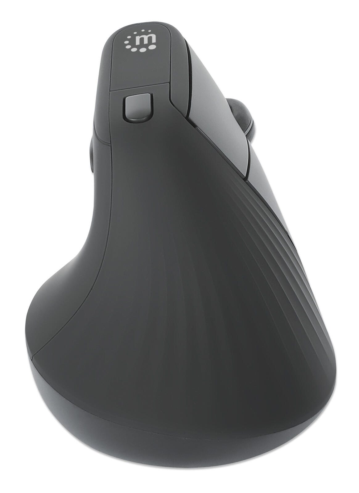 Manhattan Vertikale Ergonomische Kabellose Maus - schwarz