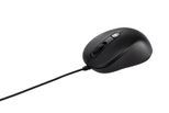 ASUS MU101C Blue Ray Silent kabelgebundene Maus, Schwarz