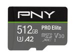 PNY PRO Elite microSDXC UHS-I Speicherkarte 512 GB mit SD-Adapter