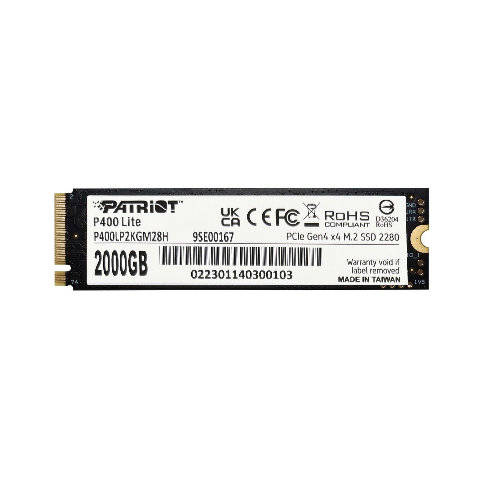 Patriot Memory P400 Lite M.2 SSD - 2 TB