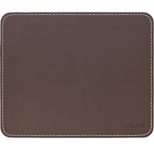 InLine Maus-Pad Premium Kunstleder braun, 255x220x3mm