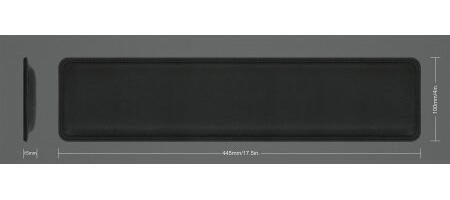 Manhattan ergonomische Tastatur-Handgelenkauflage - Schwarz