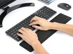 Manhattan ergonomische Tastatur-Handgelenkauflage - Schwarz