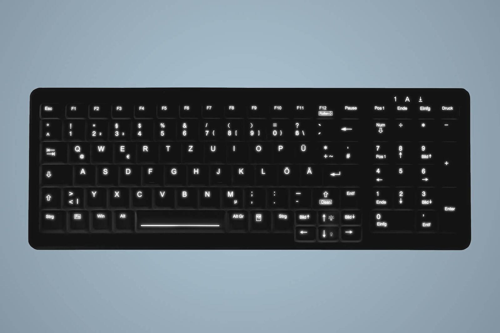 Active Key MedicalKey AK-C7000 Hygiene Tastatur - QWERTZ Deutsch - Schwarz