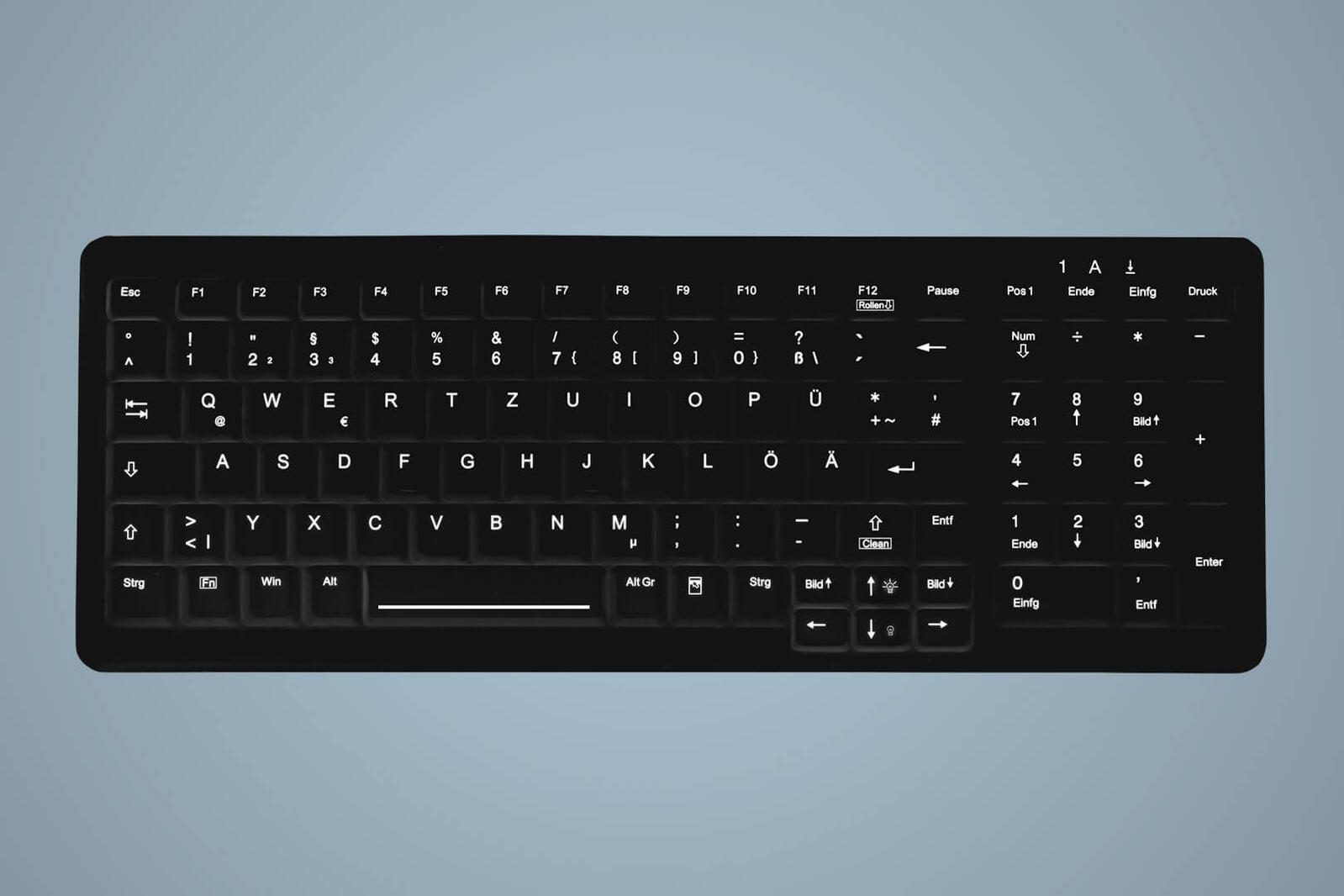 Active Key MedicalKey AK-C7000 Hygiene Tastatur - QWERTZ Deutsch - Schwarz