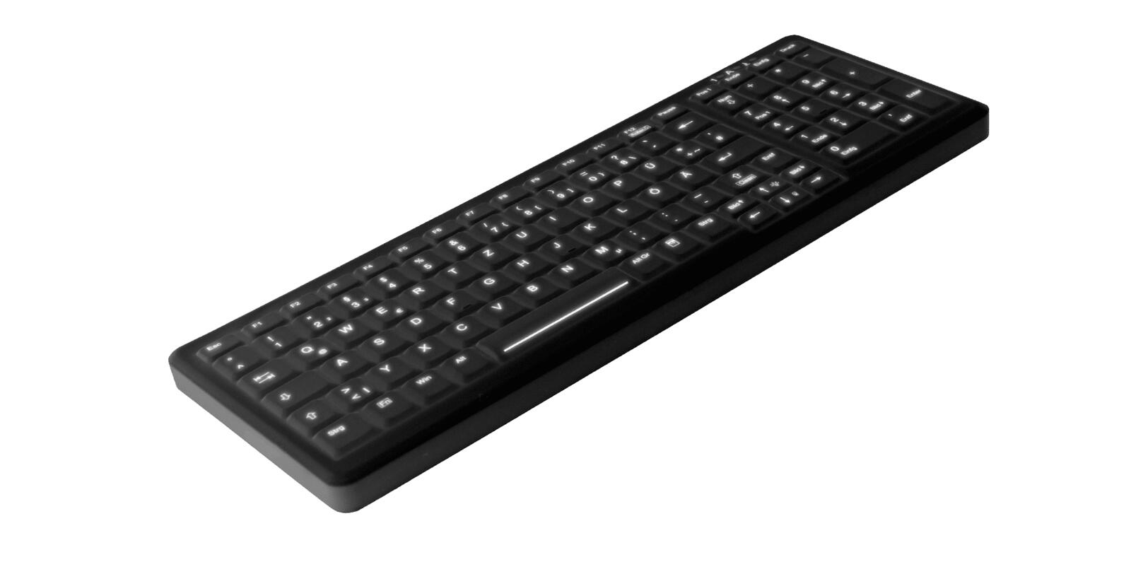 Active Key MedicalKey AK-C7000 Hygiene Tastatur - QWERTZ Deutsch - Schwarz