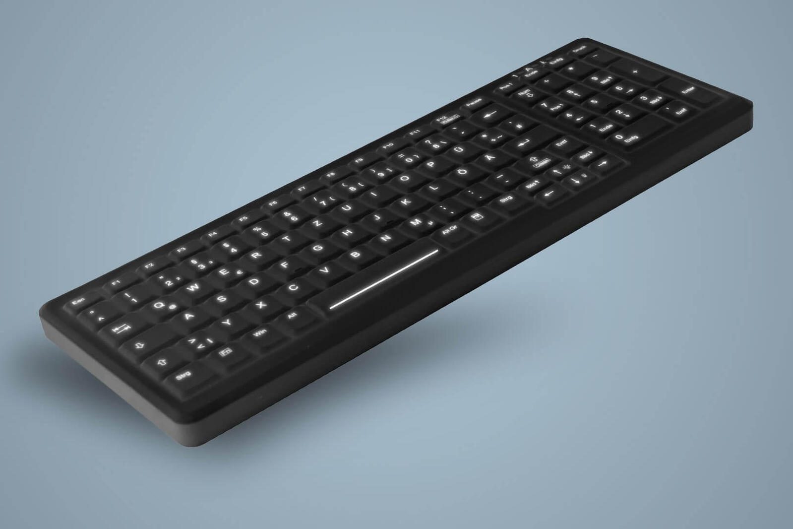 Active Key MedicalKey AK-C7000 Hygiene Tastatur - QWERTZ Deutsch - Schwarz
