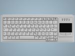 Active Key AK-4400-G USB Mini-Tastatur mit integriertem Touchpad Weiß