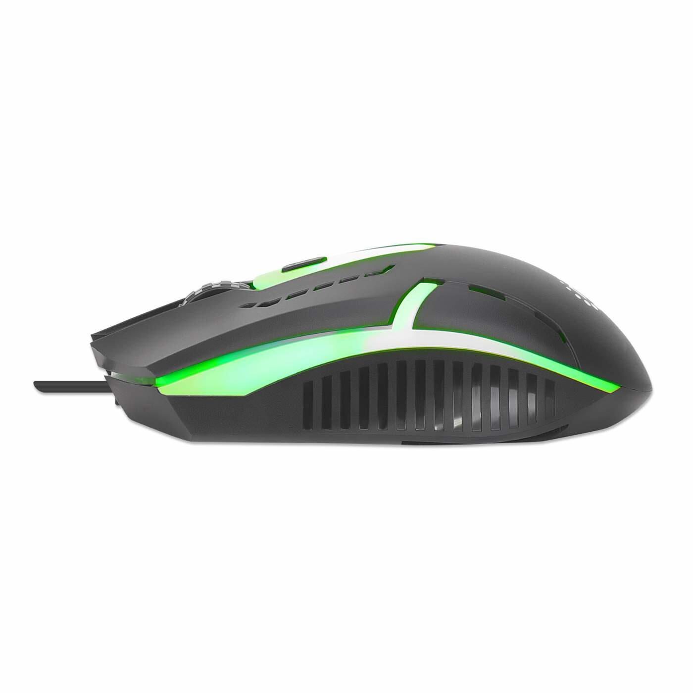Manhattan kabelgebundene Gaming-Maus - Schwarz