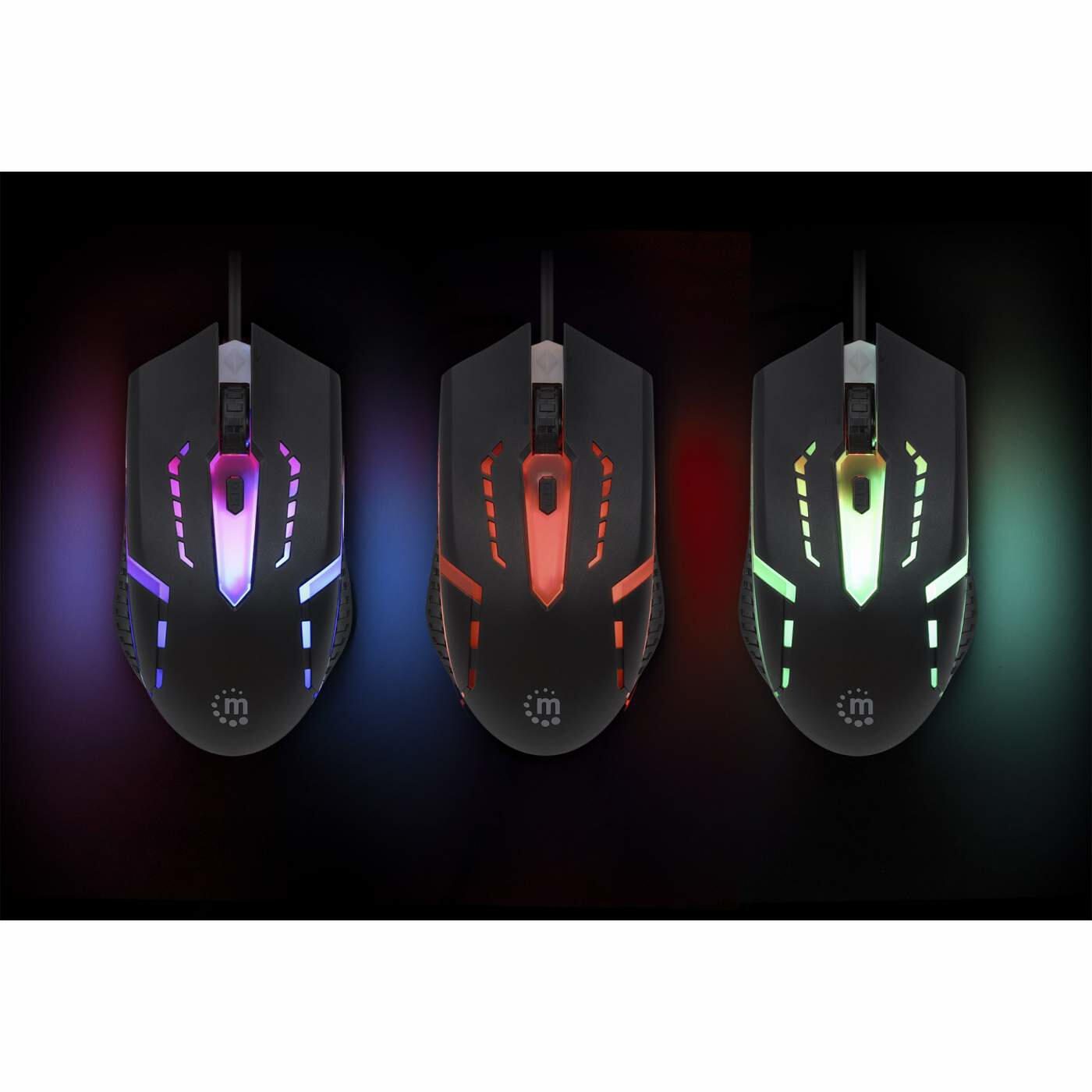 Manhattan kabelgebundene Gaming-Maus - Schwarz