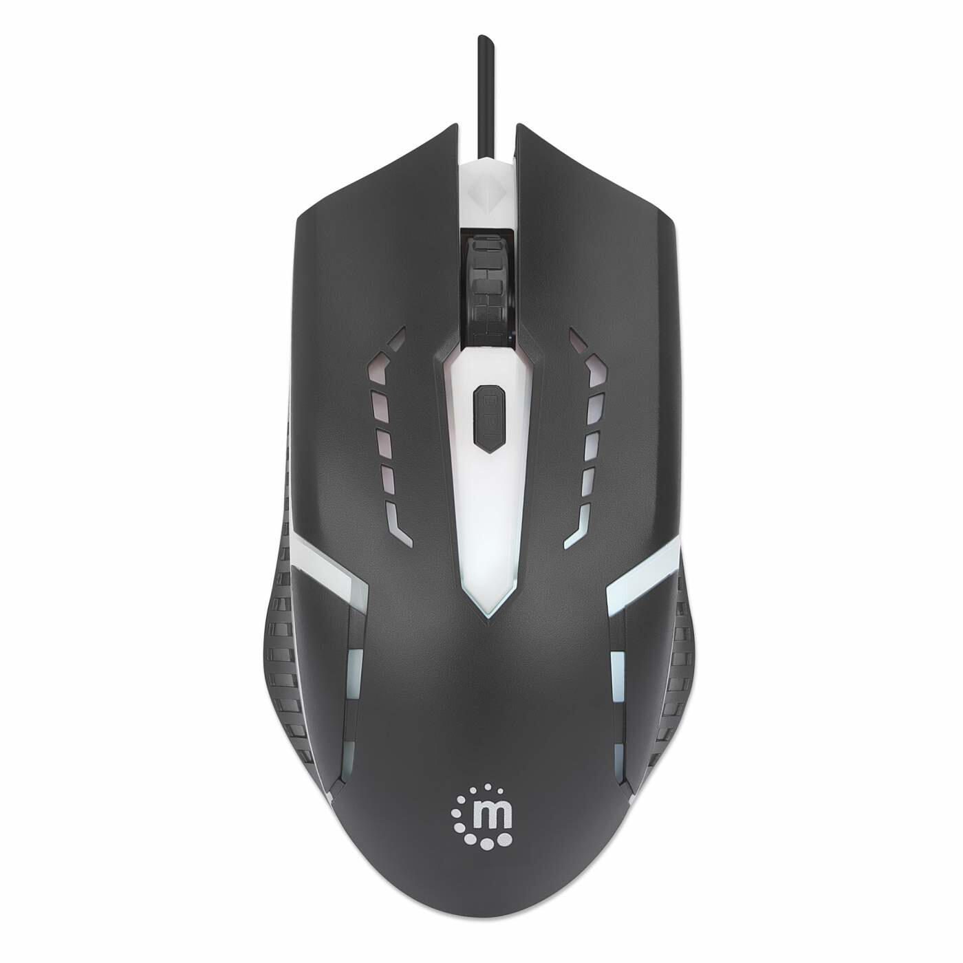 Manhattan kabelgebundene Gaming-Maus - Schwarz