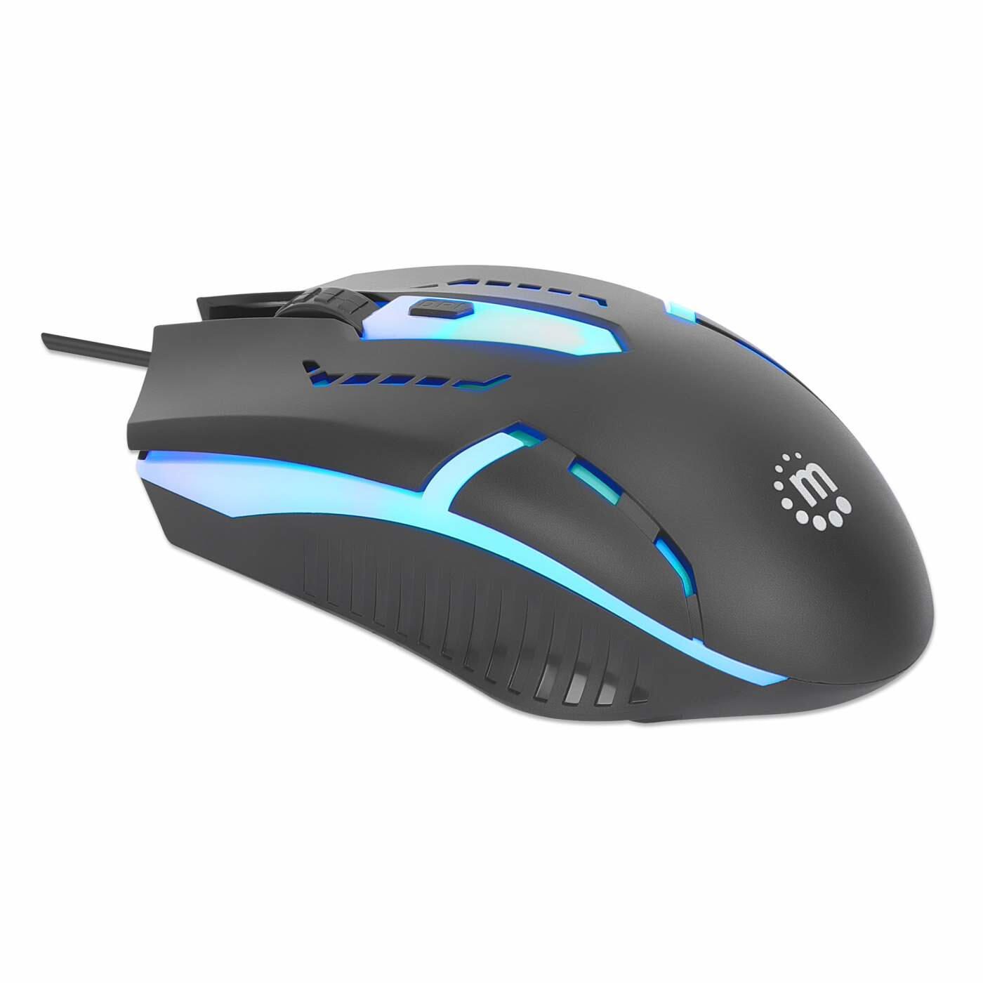 Manhattan kabelgebundene Gaming-Maus - Schwarz