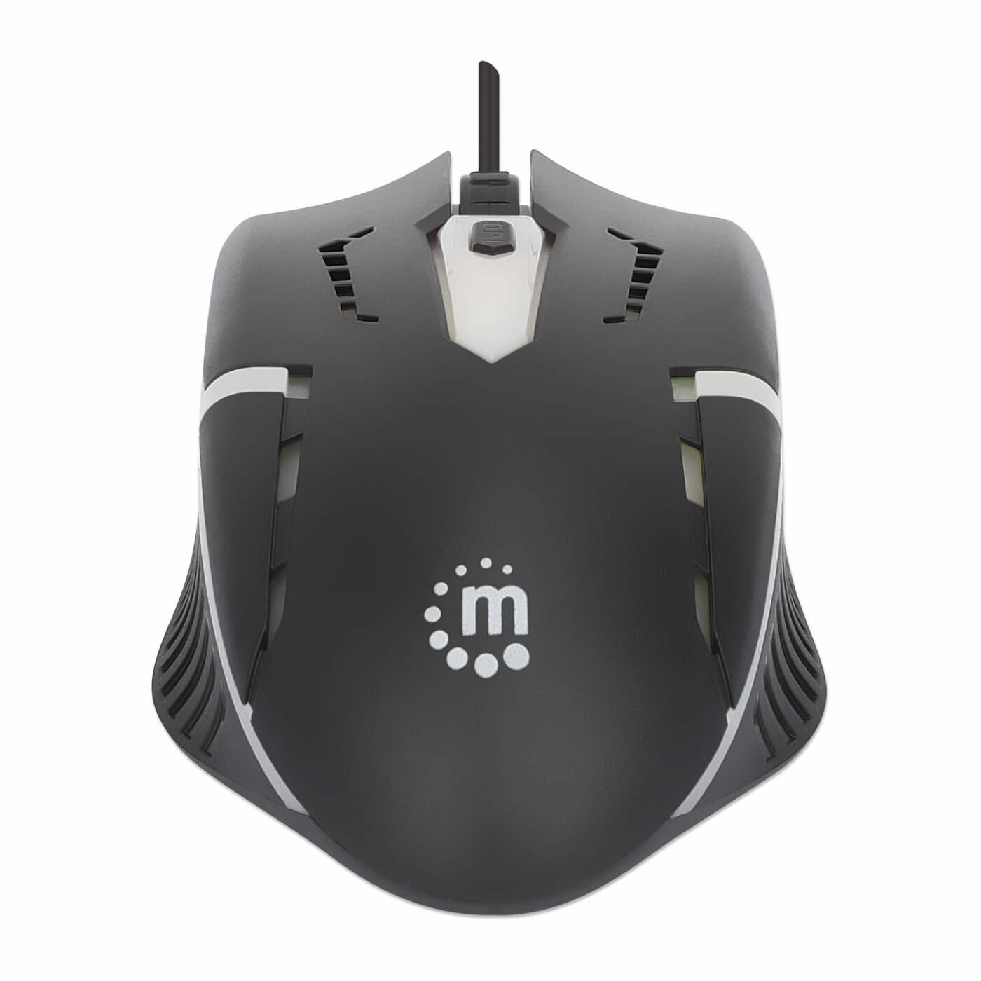 Manhattan kabelgebundene Gaming-Maus - Schwarz