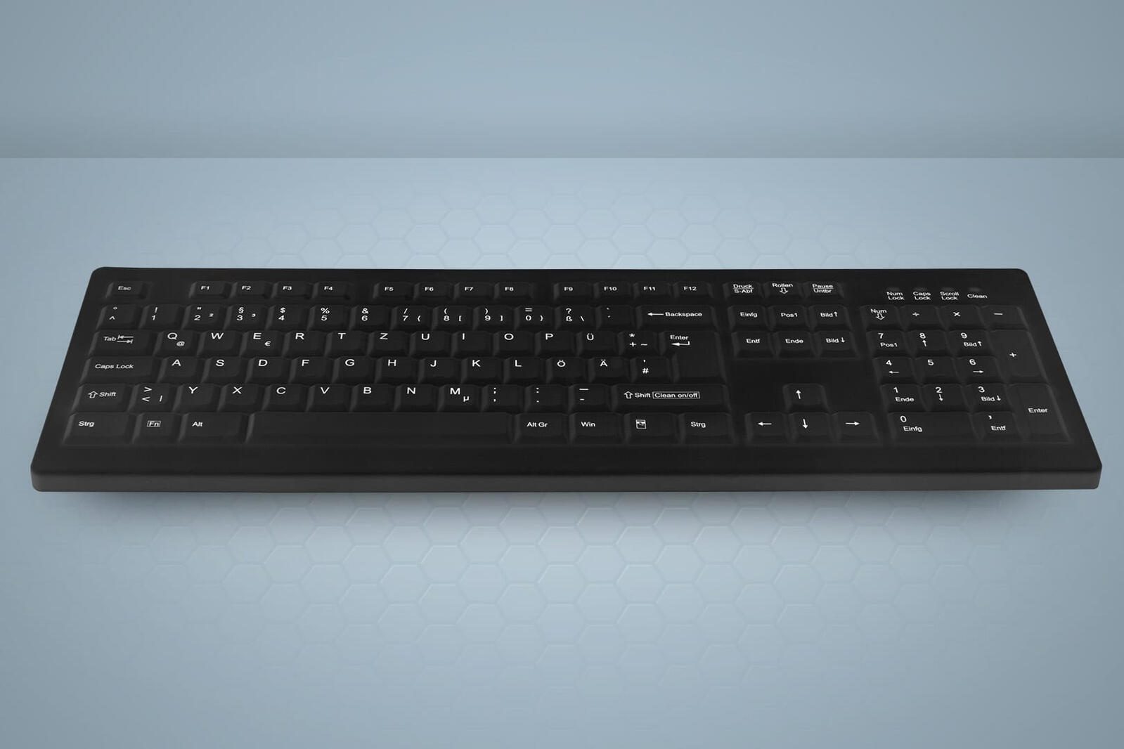 Active Key MedicalKey AK-C8100 kabellose Tastatur - QWERTZ Deutsch - Schwarz