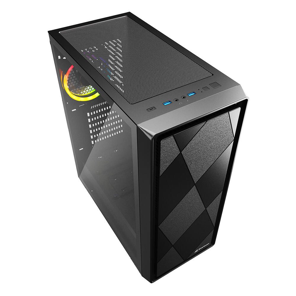 Sharkoon PC Gehäuse VS8 RGB Black ATX schwarz