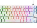 Trust Gaming GXT 833W Thado Tastatur mit TKL-Beleuchtung - Weiß DE