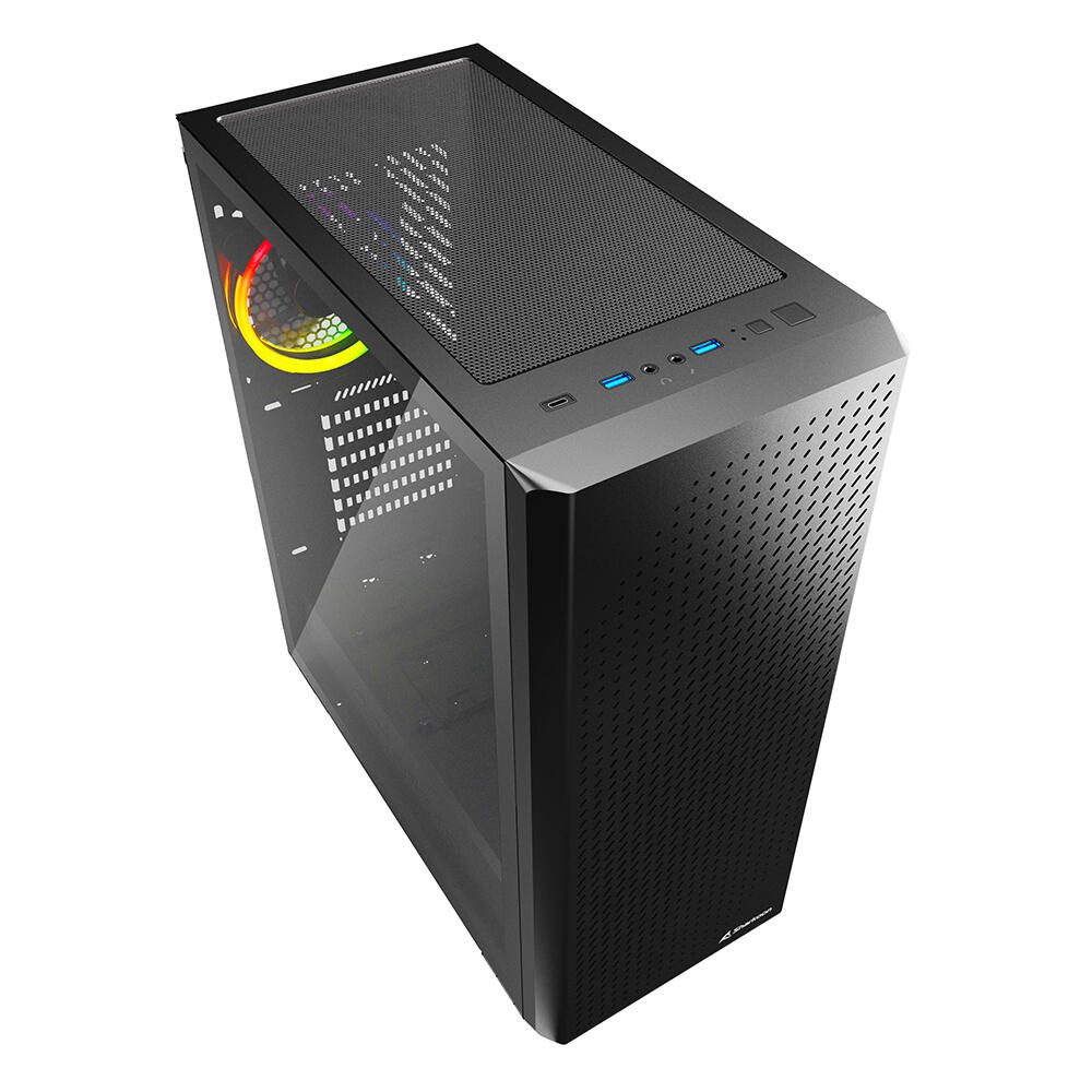 Sharkoon PC Gehäuse VS9 RGB Black ATX schwarz