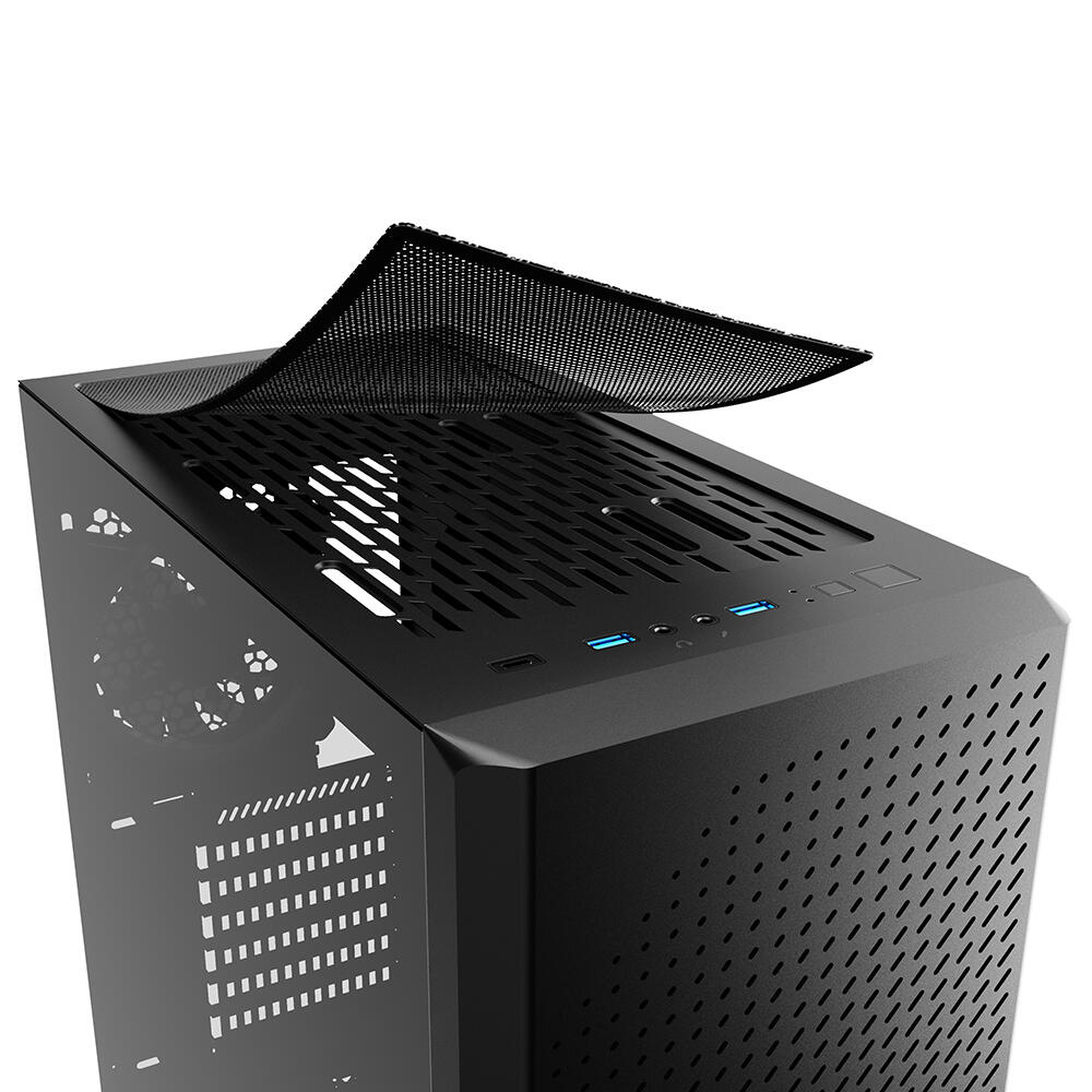 Sharkoon PC Gehäuse VS9 RGB Black ATX schwarz