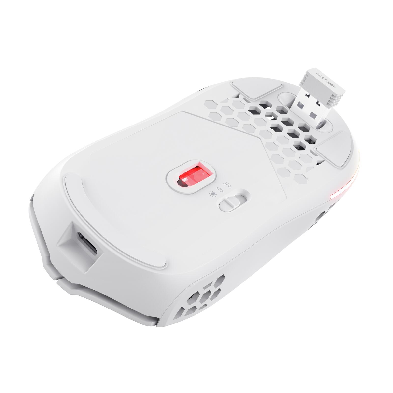 Trust Gaming GXT 929W Helox Federleichte kabellose Gaming-Maus - Weiß