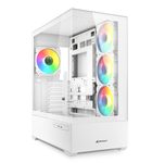 Sharkoon PC Gehäuse AK6 RGB White ATX weiß