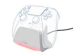 Trust Gaming GXT 255W Schnellladestation für PS5-Controller - Weiß