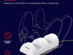 Trust Gaming GXT 254 Zweifach-Ladedock für PS5 - Weiß