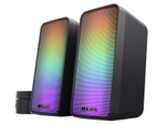 Trust Gaming GXT 611 Wezz Beleuchtetes 2.0 RGB-Lautsprecherset - Schwarz